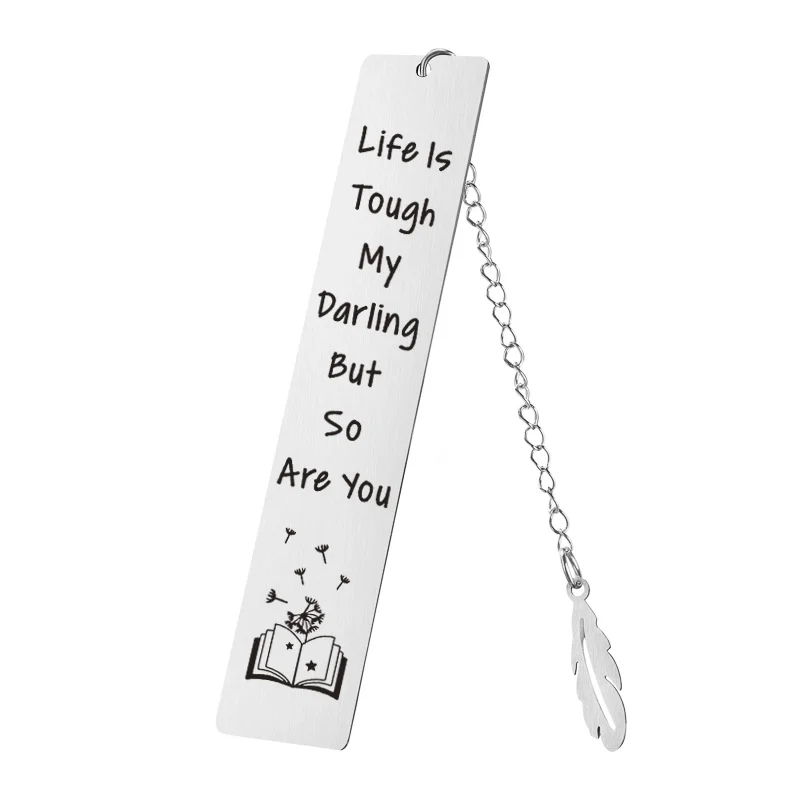 Life is Tough Engraved Bookmark
